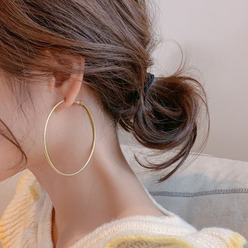 ビッグフープピアス 大きめサークルピアス ピアス アクセサリーヘアアクセサリー miniministore ミニミニストア