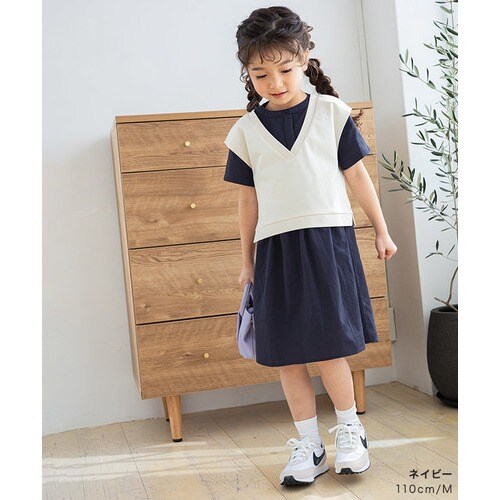 kids 半袖シャツワンピース ☆ ワンピース シャツワンピース 半袖 綿100 コットン 子供服 キッズ お揃い 親子コーデ リンクコーデ  100cm 110cm 120cm 130cm 春 ピエロ pierrot - ワンピース/ワンピース・ドレス - Pierrot(ピエロ) -  レディースファッション通販リュリュモール