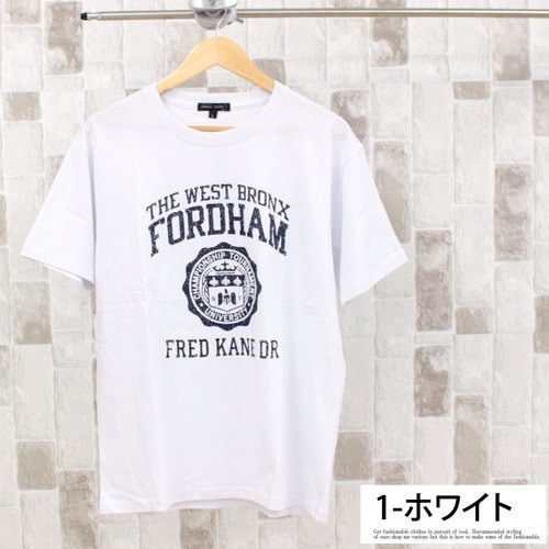 Tシャツ メンズ 半袖 カレッジ ロゴ プリント クルーネック ティーシャツ 大きいサイズ Tシャツ カットソー トップス Mostshop モストショップ ファッション通販リュリュモール Ryuryumall