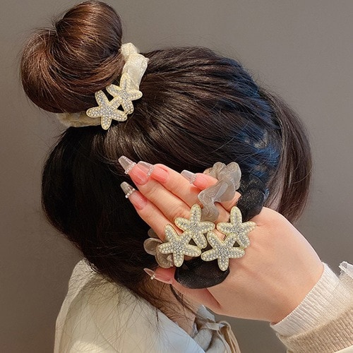 キラキラシュシュ ヘアゴム 大人可愛い - ヘアゴム・シュシュ/アクセサリー・ヘアアクセサリー - miniministore(ミニミニストア) -  レディースファッション通販リュリュモール