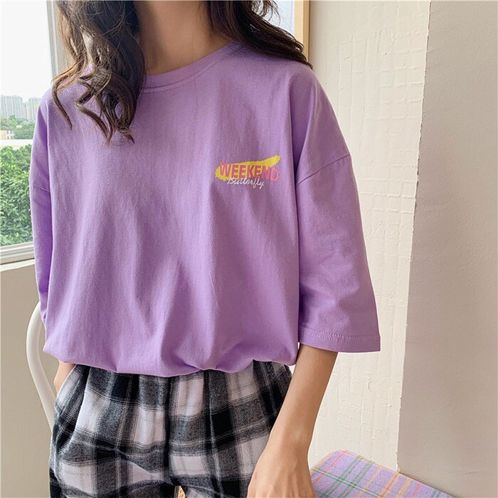 ロゴtシャツ レディース 韓国 春夏 Tシャツ カットソー トップス Miniministore ミニミニストア ファッション通販リュリュモール Ryuryumall