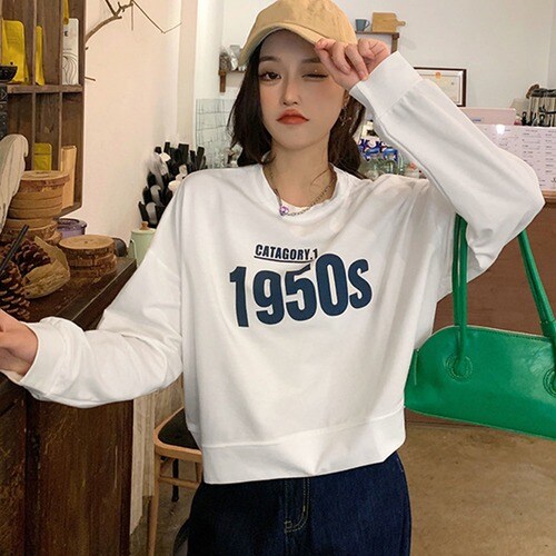 Tシャツ レディース 長袖 韓国風