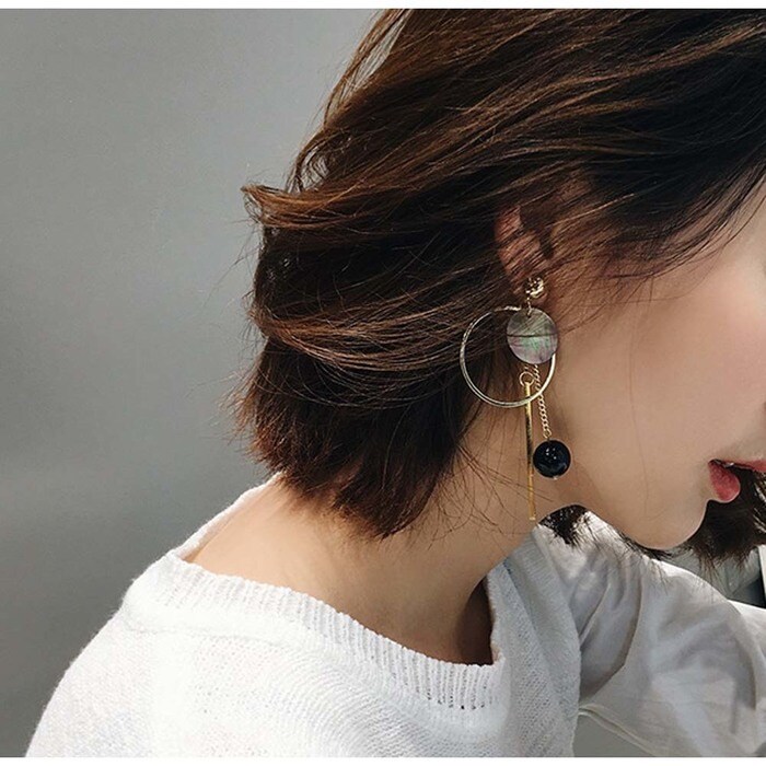 大ぶりピアス レディース ぶらさがり サークルピアス イヤリング 痛くない ピアス アクセサリー ヘアアクセサリー Miniministore ミニミニストア ファッション通販リュリュモール Ryuryumall