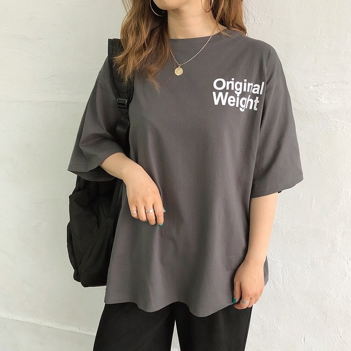 バックBIGロゴプリントルーズTシャツ/ロンT Tシャツ ロンT トップス カットソー ルーズ オーバー BIG ビッグ ゆったり ユニセックス ロゴ  プリント 韓国 ストリート ダンス カジュアル - Tシャツ・カットソー/トップス - SHEENA(シーナ) - レディースファッション通販 ...