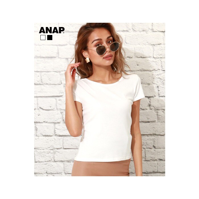 バッククロスタイトtシャツ Anap 153 4056 Anap アナップ ファッション通販リュリュモール Ryuryumall