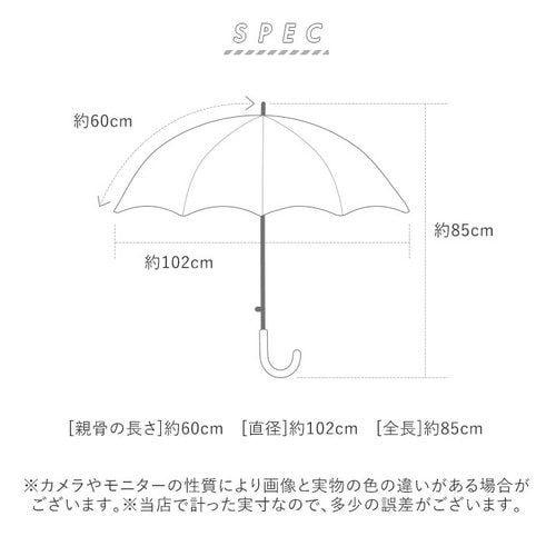 宮嶋 長傘 60cm ジャンプスリム 耐風骨 フラワープリント レッド コワ 【17850】