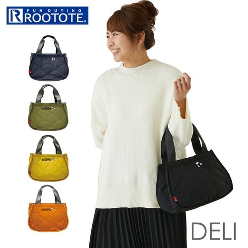 ルートート デリ スヌーピー ROOTOTE 8270 通販 トートバッグ 小さめ DELI レディース 通勤 通学 サブバッグ 軽量 軽い 自立  洗える 洗濯機 キルティング バッグ キルトバッグ おしゃれ シンプル 大人 可愛い かわいい ピーナッツ 刺繍 IP.デリ.キルト.Peanuts-7T  ...