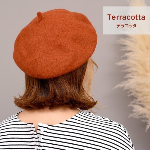 レディース フェルト風メルトン生地のふっくらベレー帽 hat238 - ベレー帽・ハンチング/帽子 - TeddyShop(テディショップ) -  レディースファッション通販リュリュモール