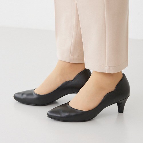 日本製 ウェーブサイドカットパンプス - ハイヒールパンプス/パンプス/靴・シューズ - welleg from  outletshoes(ウェレッグフロムアウトレットシューズ) - レディースファッション通販リュリュモール