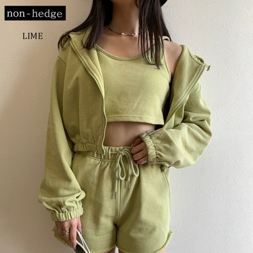 ブリーチ加工キャミパーカーセット - パーカー/トップス - non-hedge(ノンヘッジ) - レディースファッション通販リュリュモール