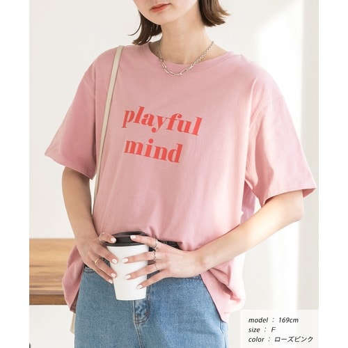 人気 pinkロゴ tシャツカラー